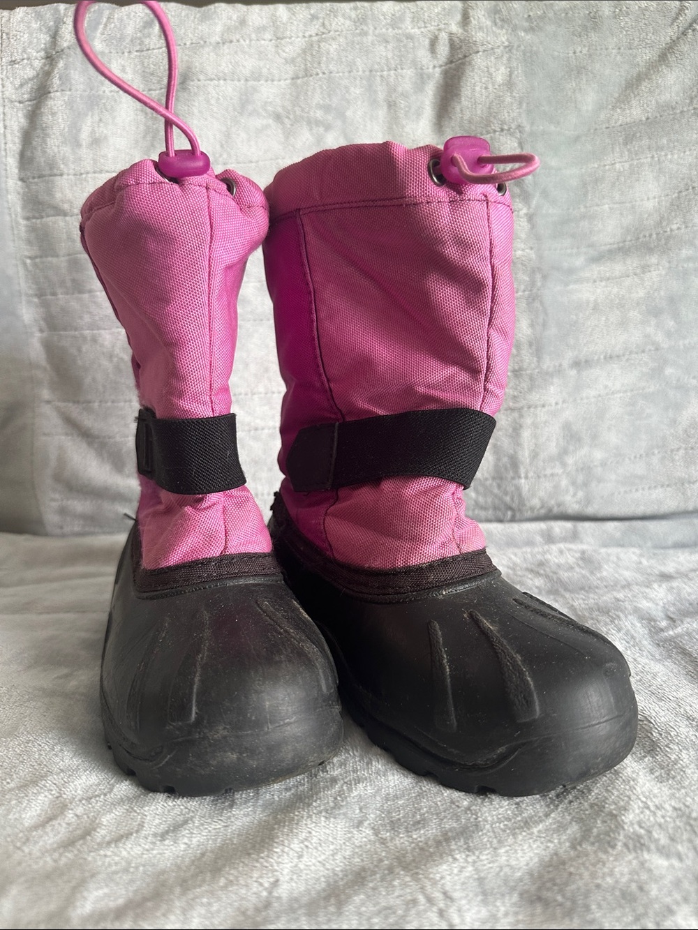 Kamik Pink and Black Kids Snow Boots
